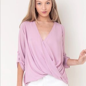 Lush Surplice Solid Top